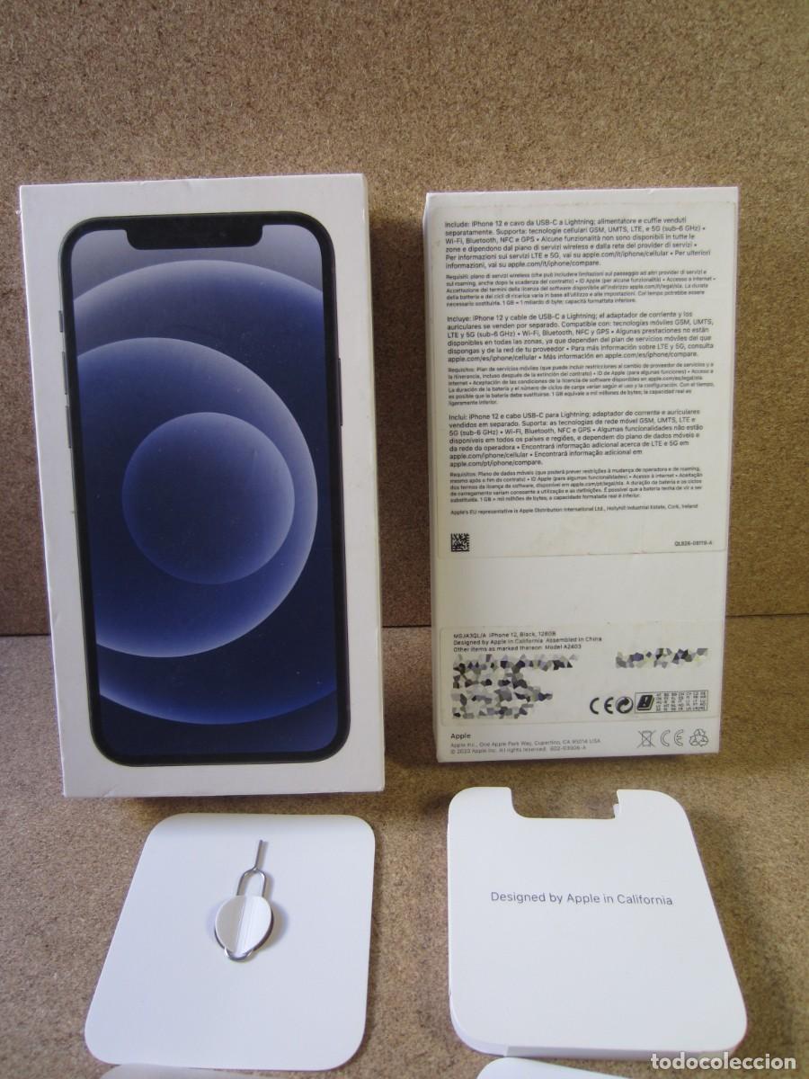 Segunda mano: CAJA VACIA iPhone 12 Black 128 GB - Foto 2
