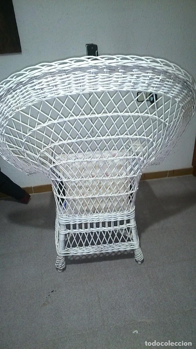 Segunda mano: GRAN SILLA DE ENEA O NAT&Aacute;N BLANCO. EXCELENTE . - Foto 4