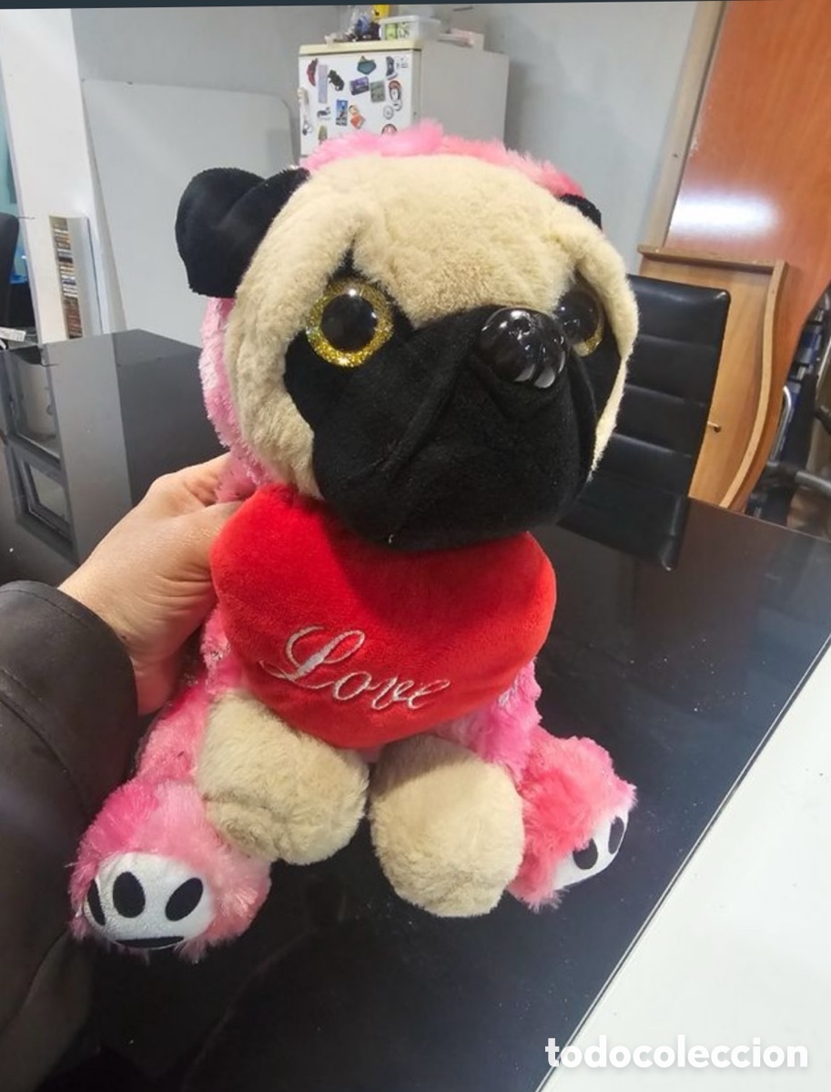 Segunda mano: Peluche de bulldog, coraz&oacute;n rojo - Foto 5
