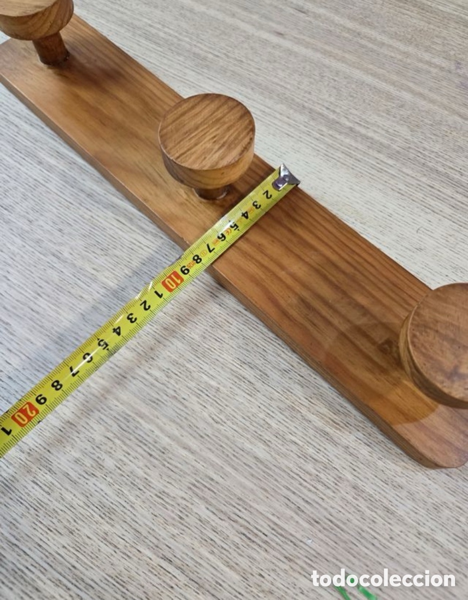 Segunda mano: Perchero de madera tres ganchos - Foto 7
