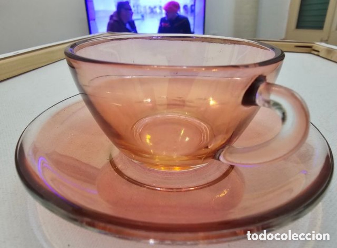 Segunda mano: Platito con tacita rosada - Foto 3