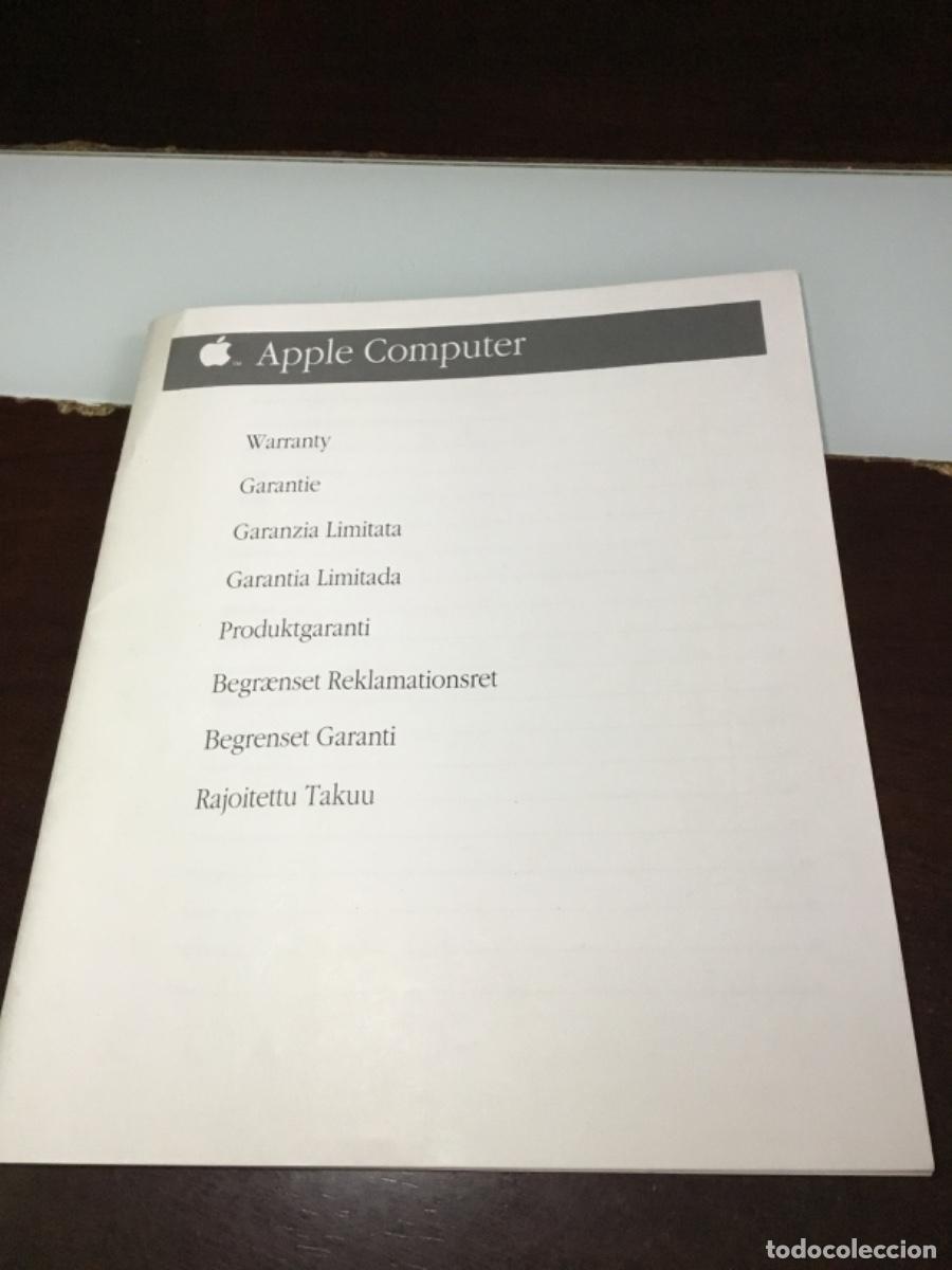 Segunda mano: Garant&iacute;a apple , varios idiomas , antiguo documento - Foto 1