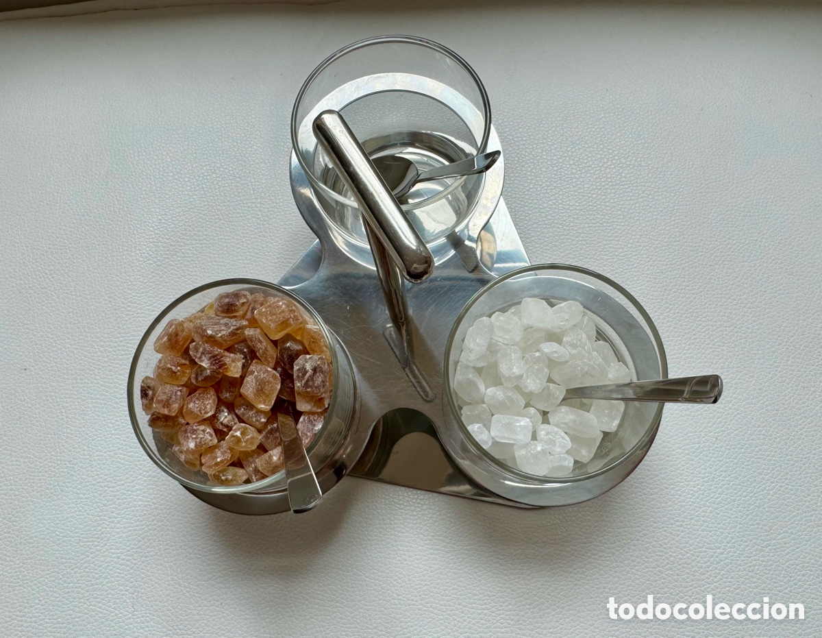 Segunda mano: JUEGO 3 TARROS CRISTAL INOX - Foto 5