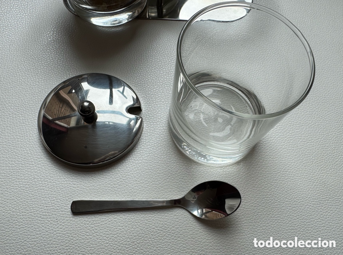 Segunda mano: JUEGO 3 TARROS CRISTAL INOX - Foto 6