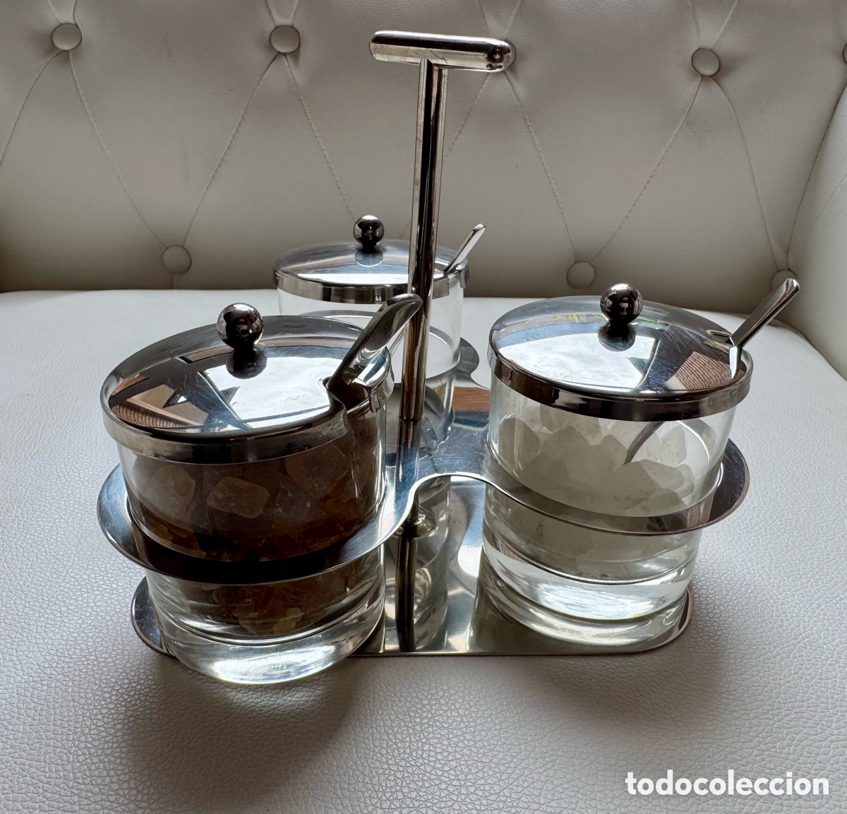 Segunda mano: JUEGO 3 TARROS CRISTAL INOX - Foto 7