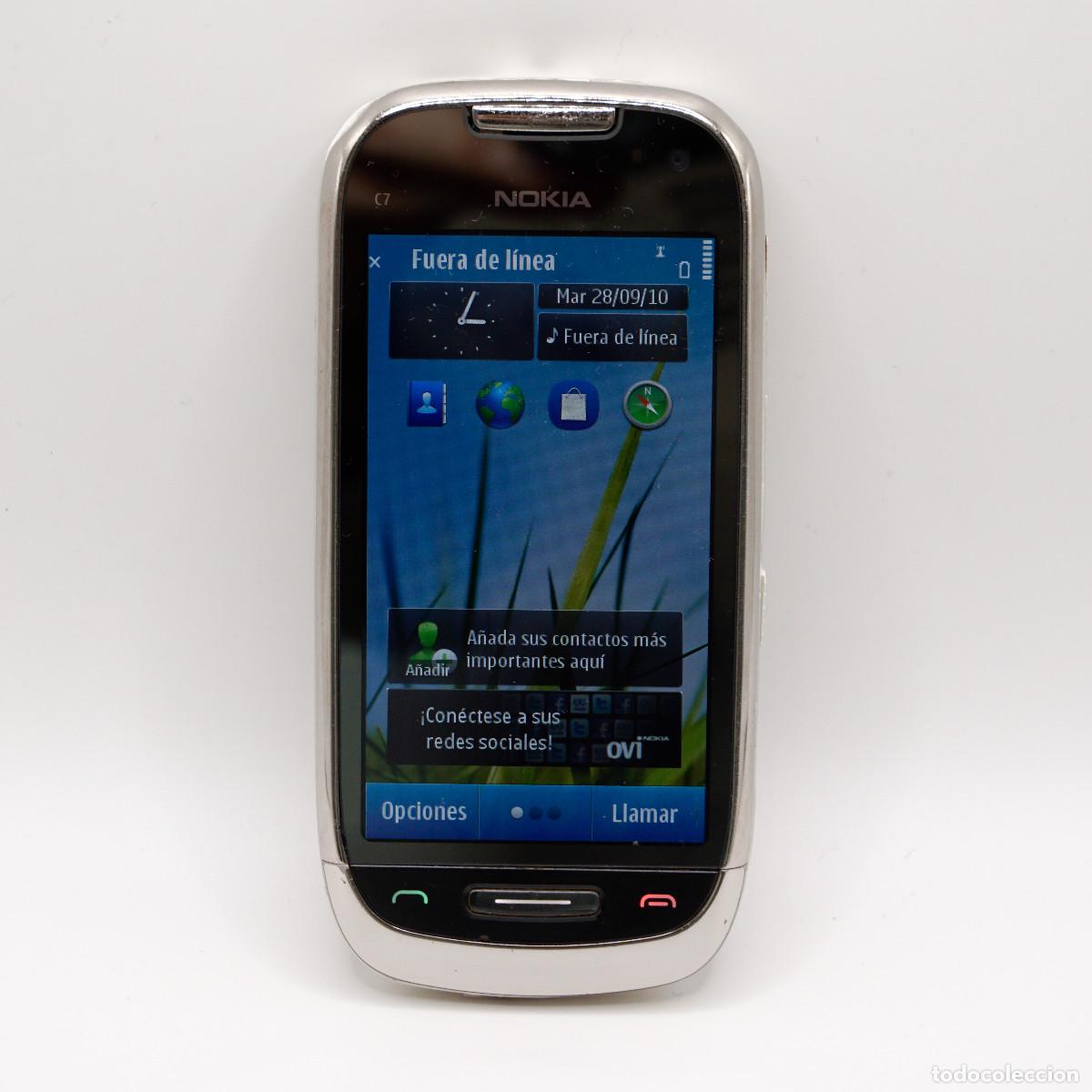 Segunda mano: Tel&eacute;fono Nokia C7 Plateado - Foto 2