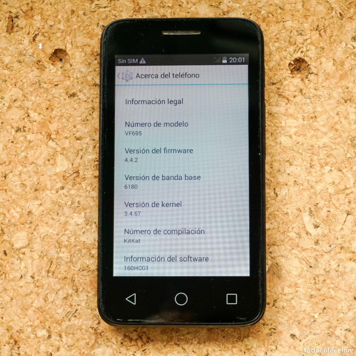 Segunda mano: M&oacute;vil Vodafone Smart First 6 Negro - Foto 2