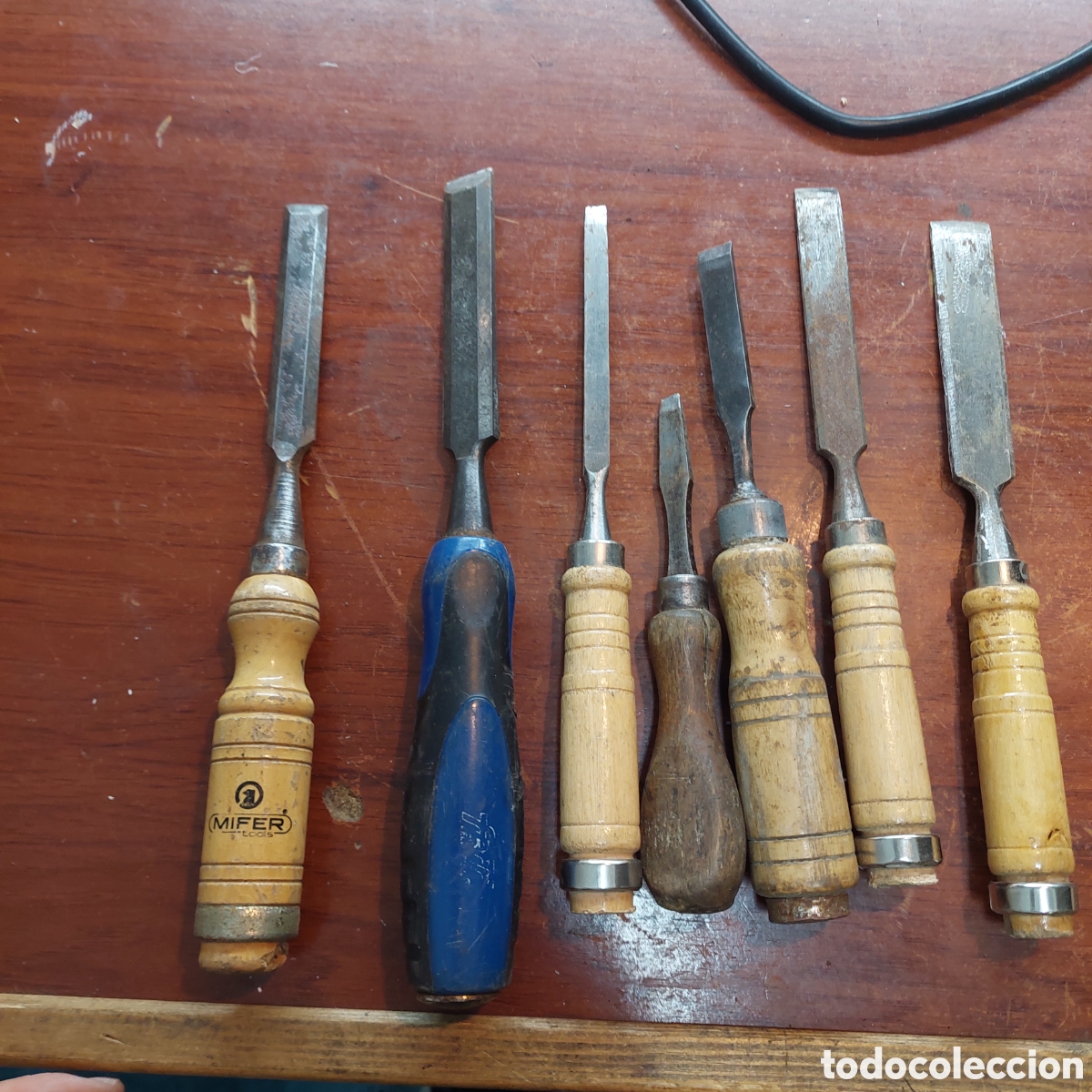 Segunda mano: Lote de 7 formones carpin. - Foto 2