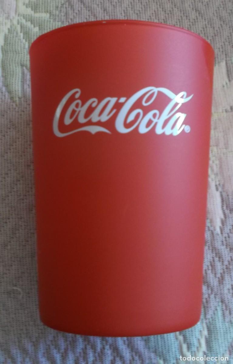 Segunda mano: vaso de cristal rojo publicidad cocacola - Foto 3