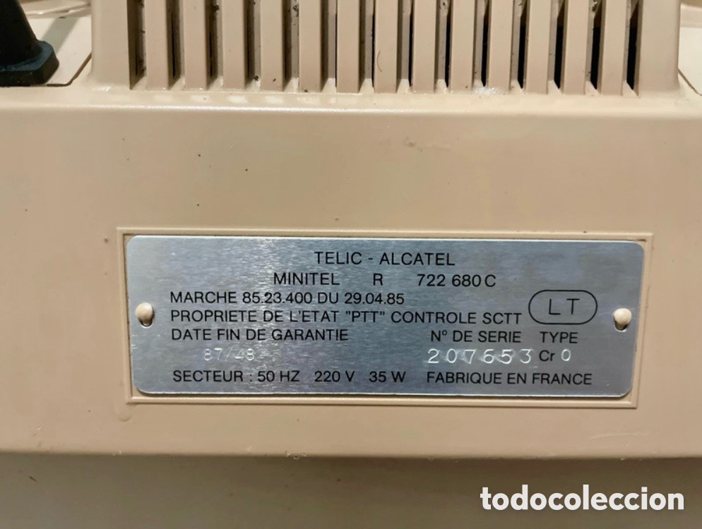 Segunda mano: Minitel Alcatel. Fabricaci&oacute;n francesa. - Foto 8