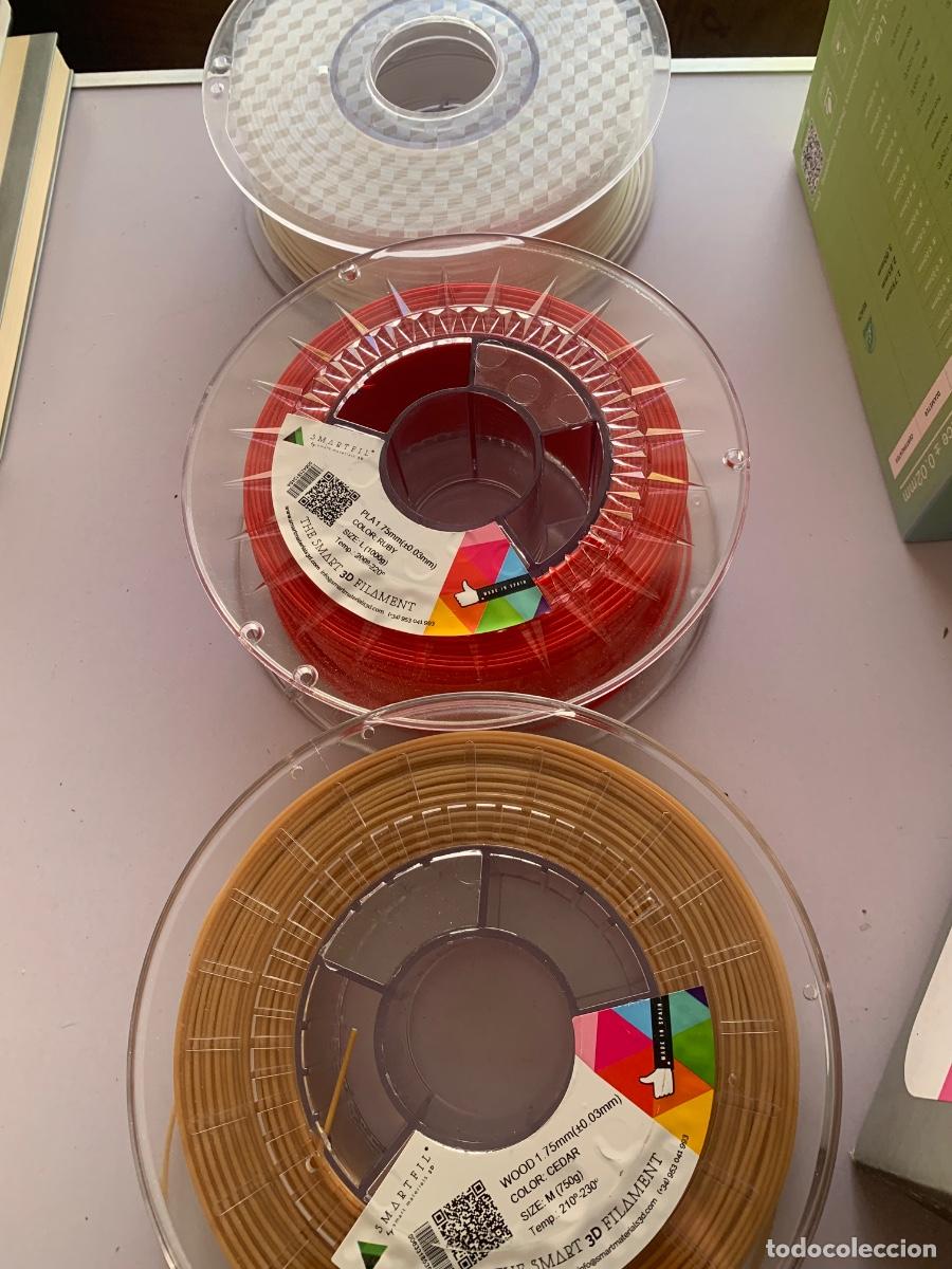 Segunda mano: Lote de 7 rollos de filamentos el&aacute;sticos para impresora 3D - Foto 2