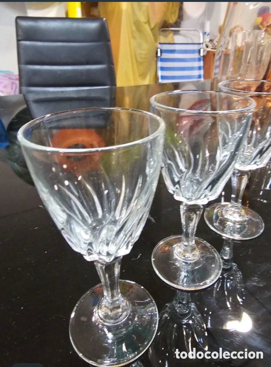 Segunda mano: Lote de 3 copas cristal licor - Foto 2
