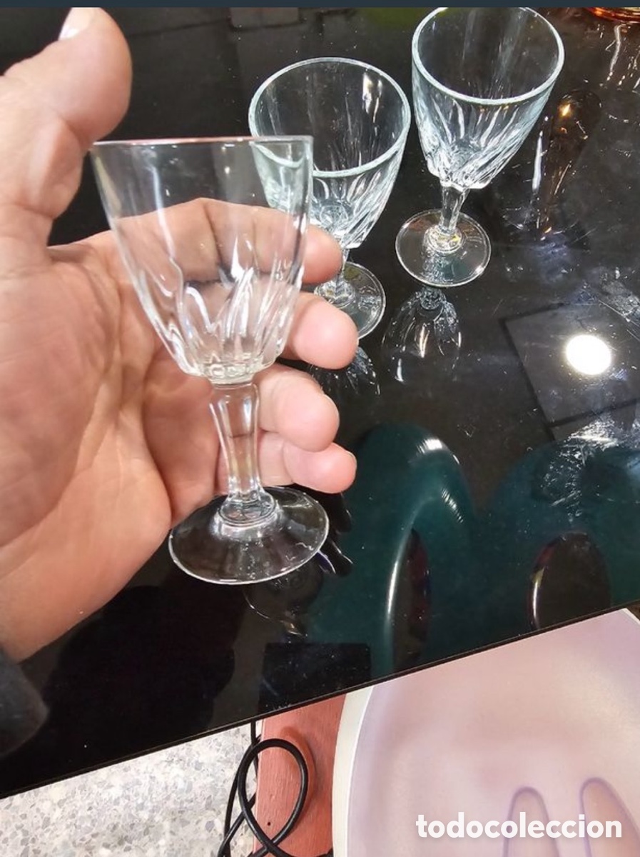 Segunda mano: Lote de 3 copas cristal licor - Foto 4