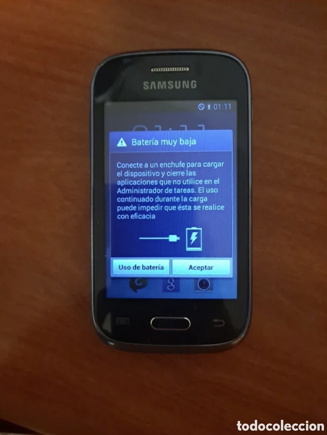 Segunda Mano: M&oacute;vil Samsung Galaxy Young negro