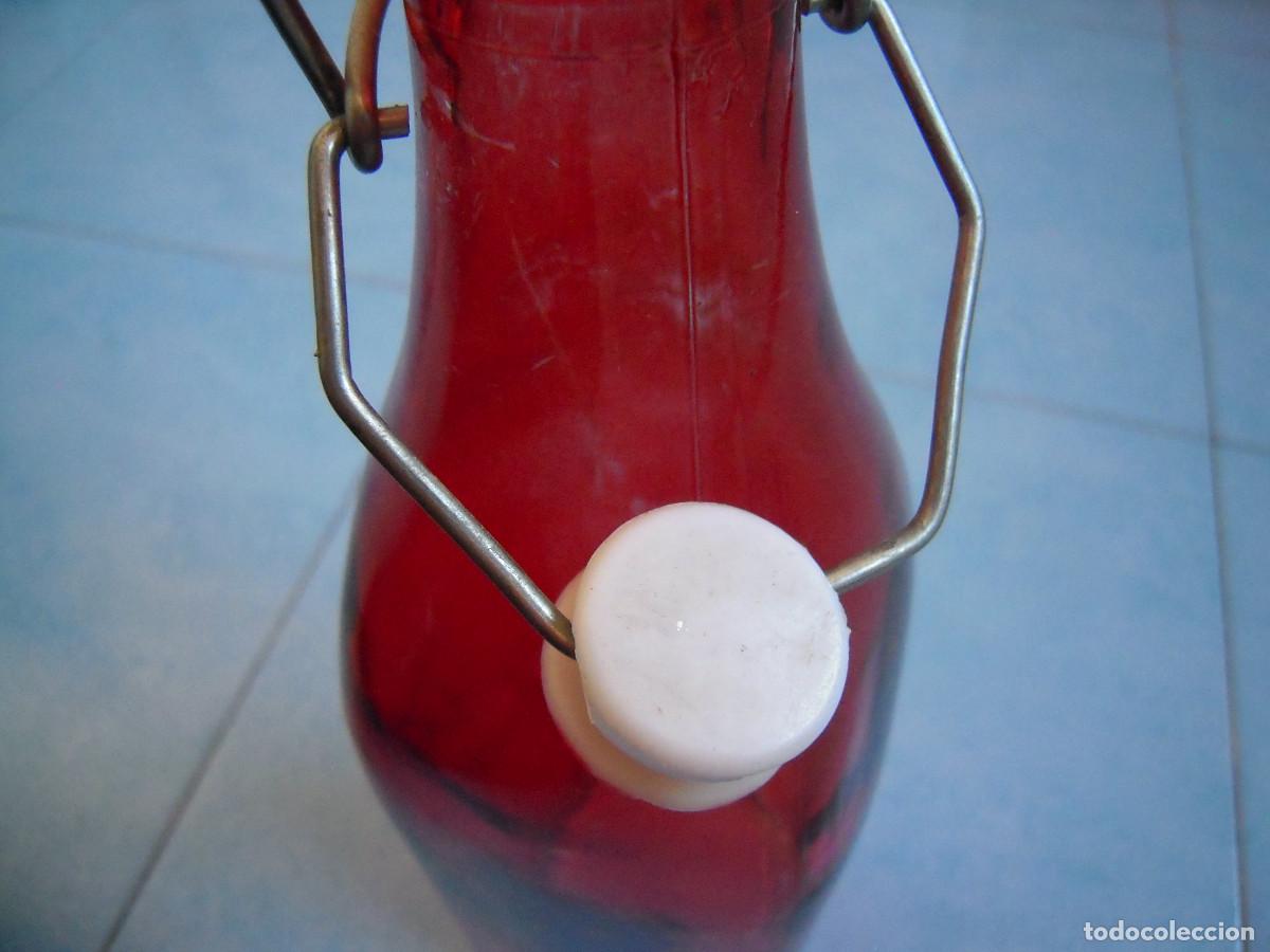 Segunda mano: Botella de vidrio rellenable roja - Foto 8