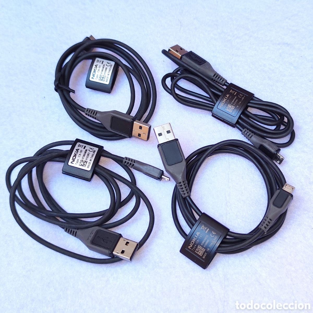 Segunda mano: Lote 6 cables USB A a Mini y Micro Nokia BlackBerry - Foto 2