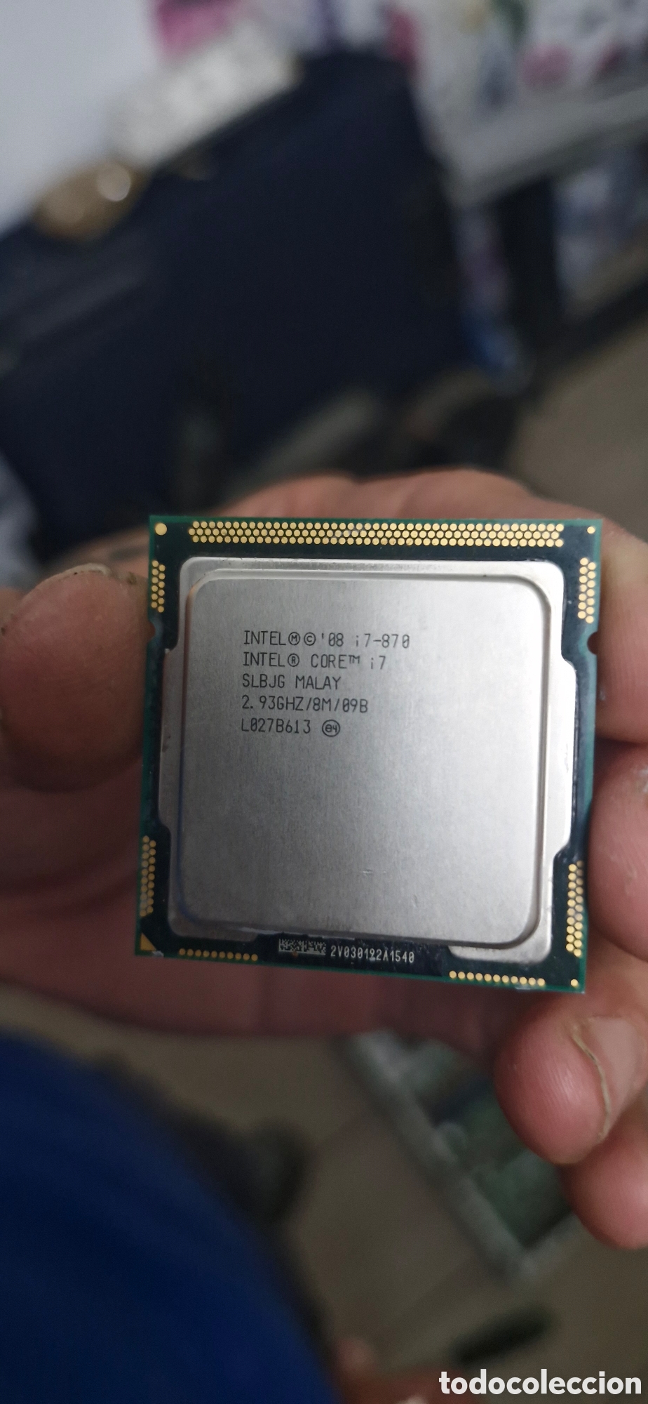 Segunda Mano: Procesador Intel Core i7. - Modelo: i7-870 - Fabricado en Malasia - Velocidad: 2.93GHz - Cach&eacute;: 8MB