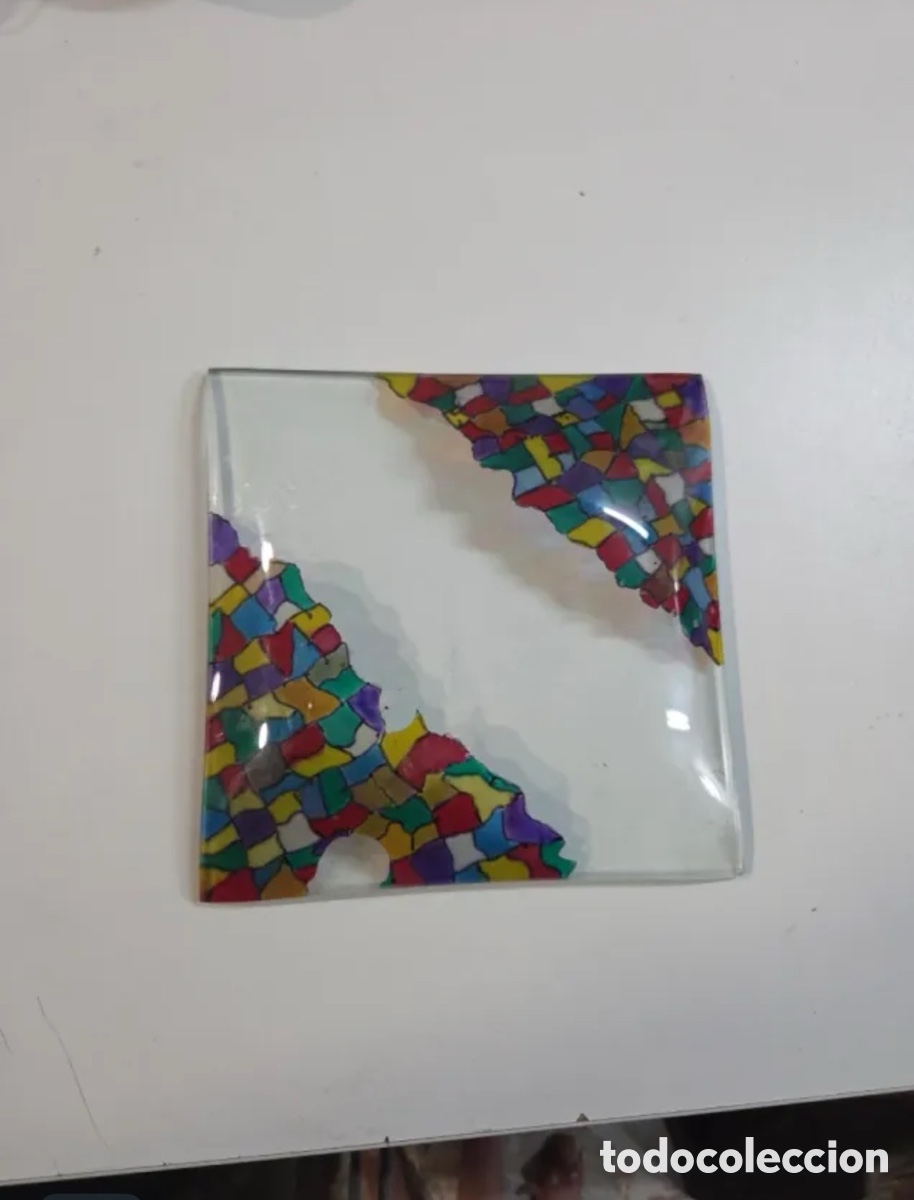 Segunda mano: Plato decorativo, cristal mosaico - Foto 3