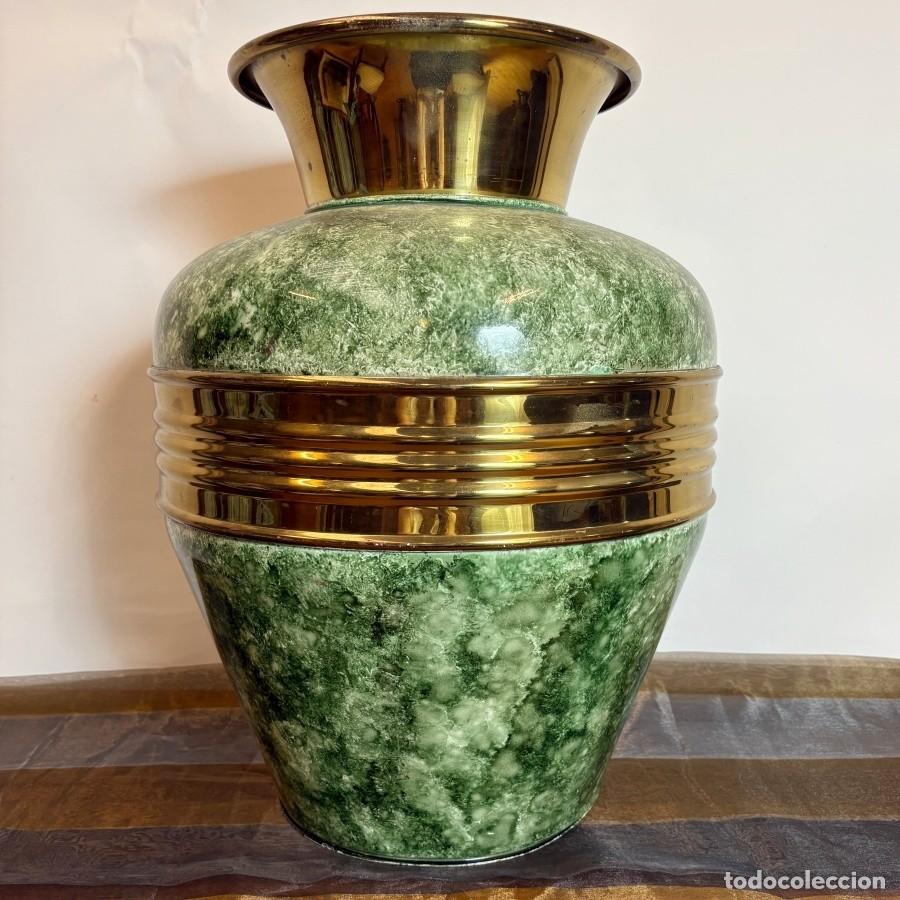 Segunda Mano: Gran Jarr&oacute;n Met&aacute;lico Decorativo