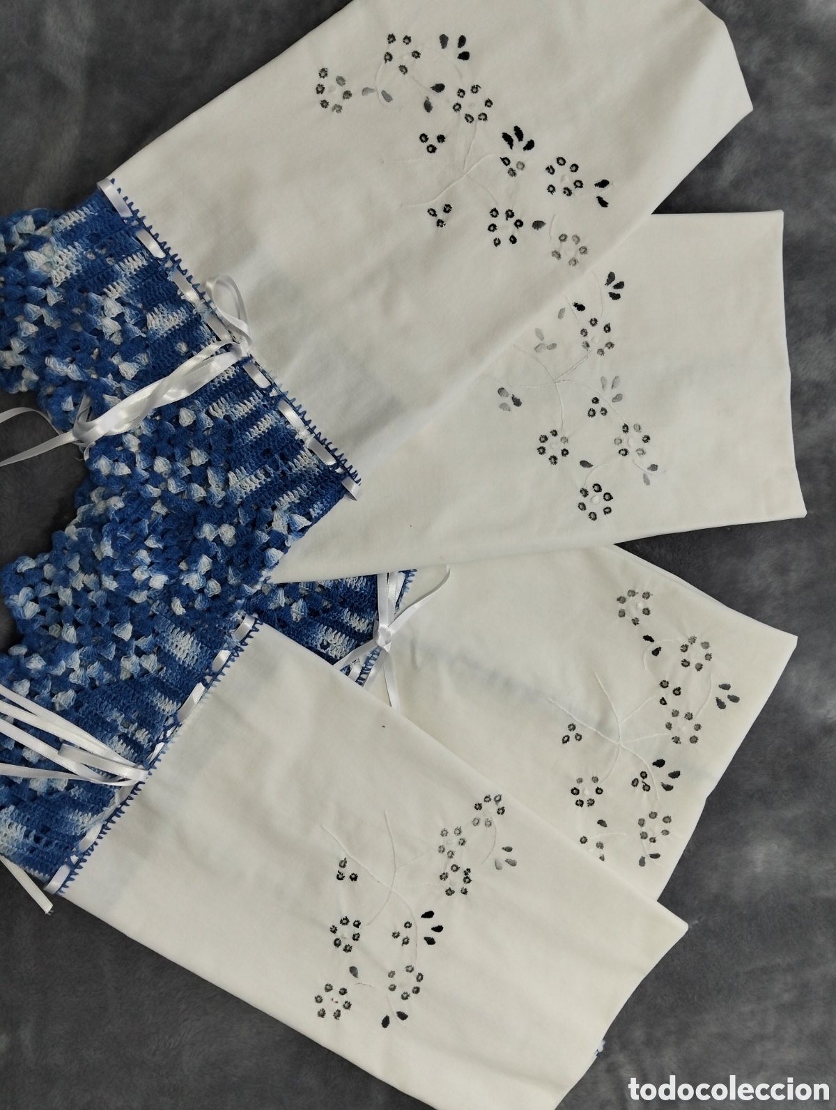 Segunda Mano: Juegos Toallas HILO BORDADO HECHO A MANO