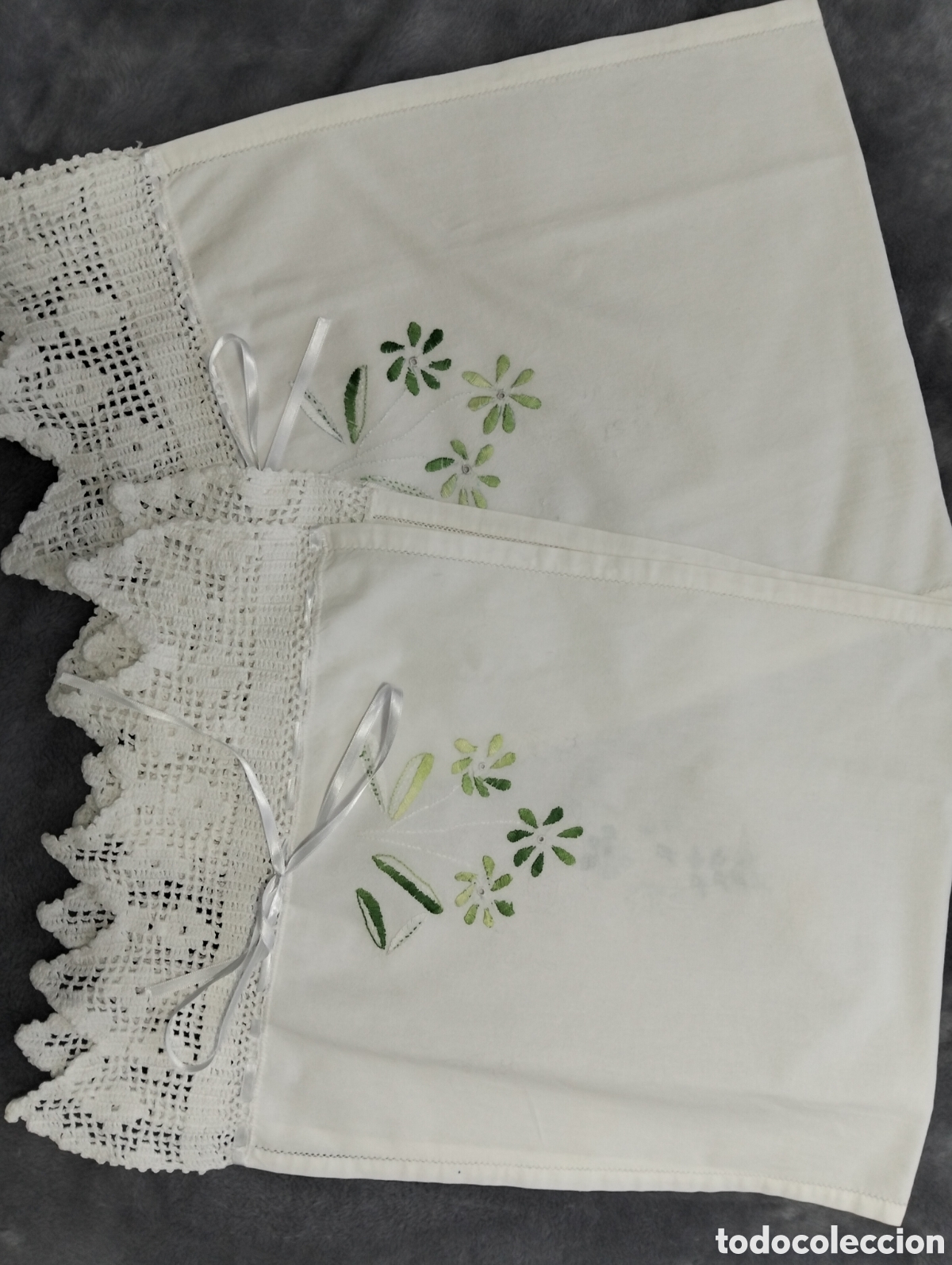 Segunda Mano: TOALLA BORDADAS HILO GANCHILLO HECHO A MANO