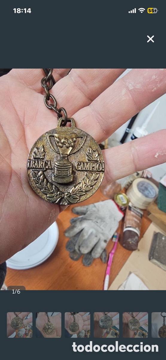 Segunda Mano: Llavero del Barcelona campeonato 1990- 91