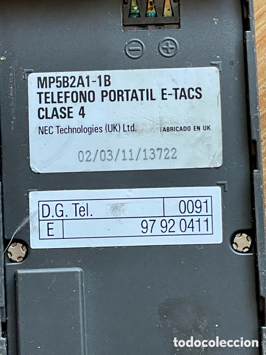 Segunda mano: Tel&eacute;fono port&aacute;til NEC MP5B2A1-1B - Foto 2