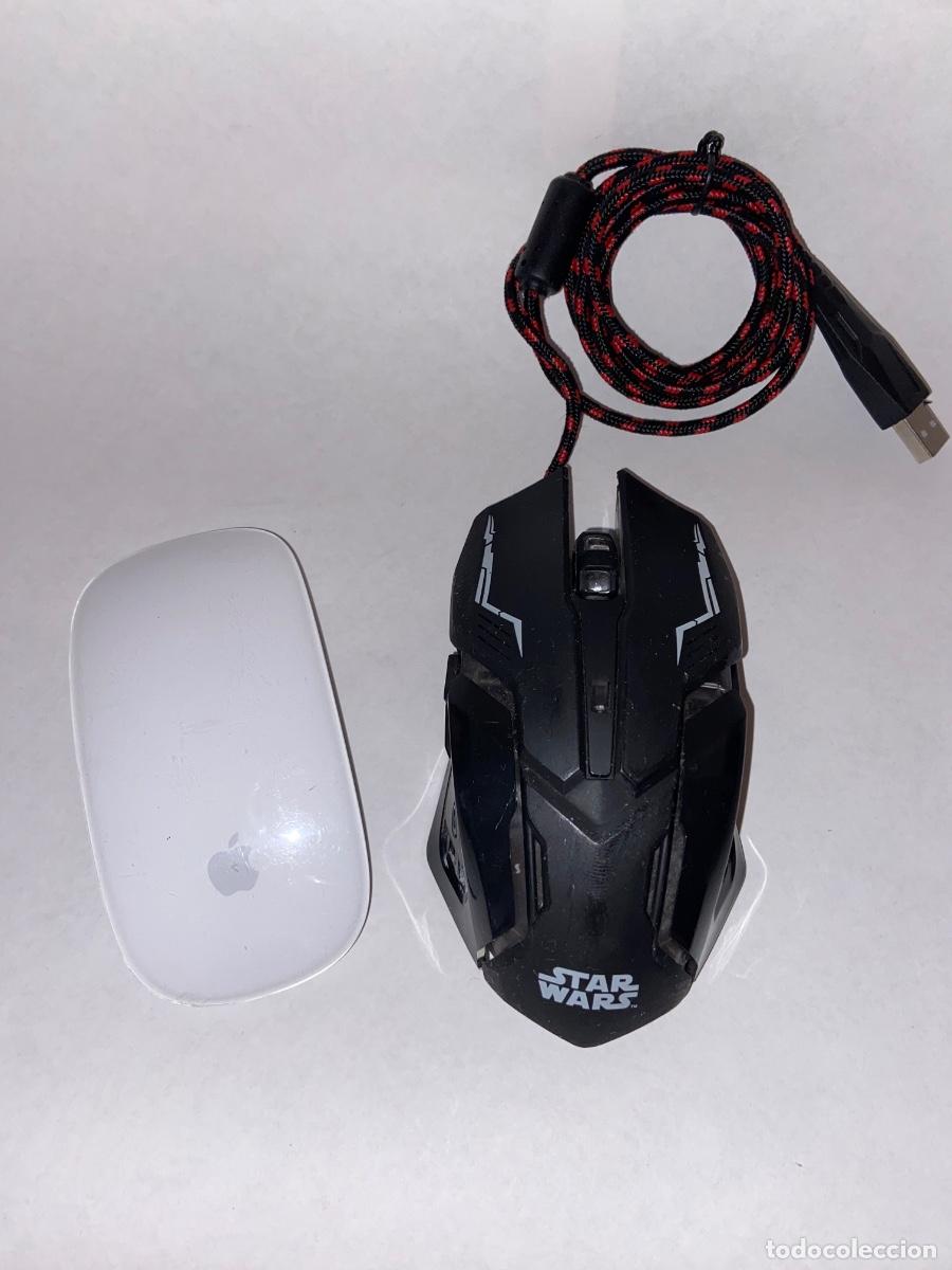 Segunda Mano: LOTE DE 2 RATONES DE ORDENADOR - APPLE Y STAR WARS