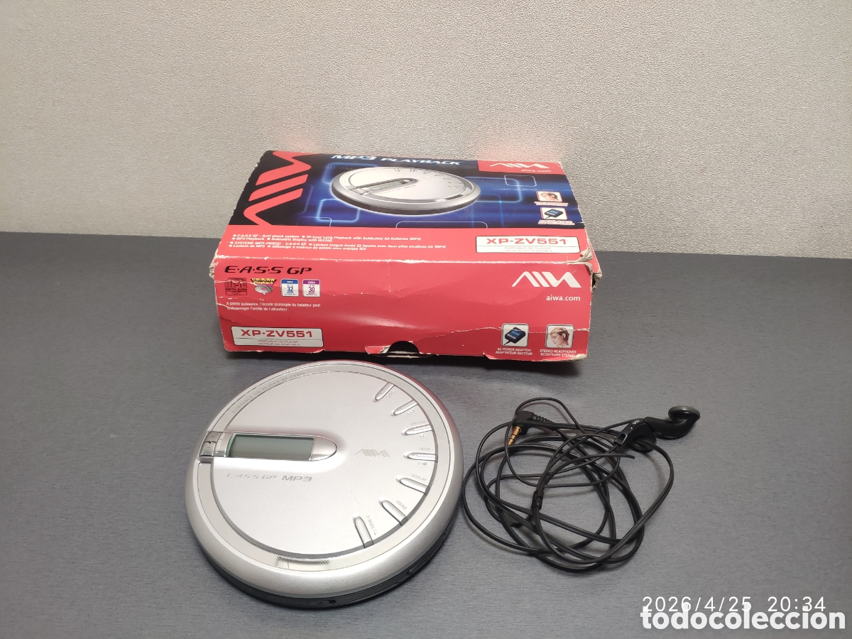 Segunda Mano: Aiwa CD portable walkman xp zv551