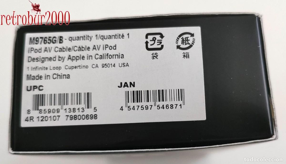 Segunda mano: Apple M9765G/B Cable AV iPod Audio Video Compuesto - Foto 4
