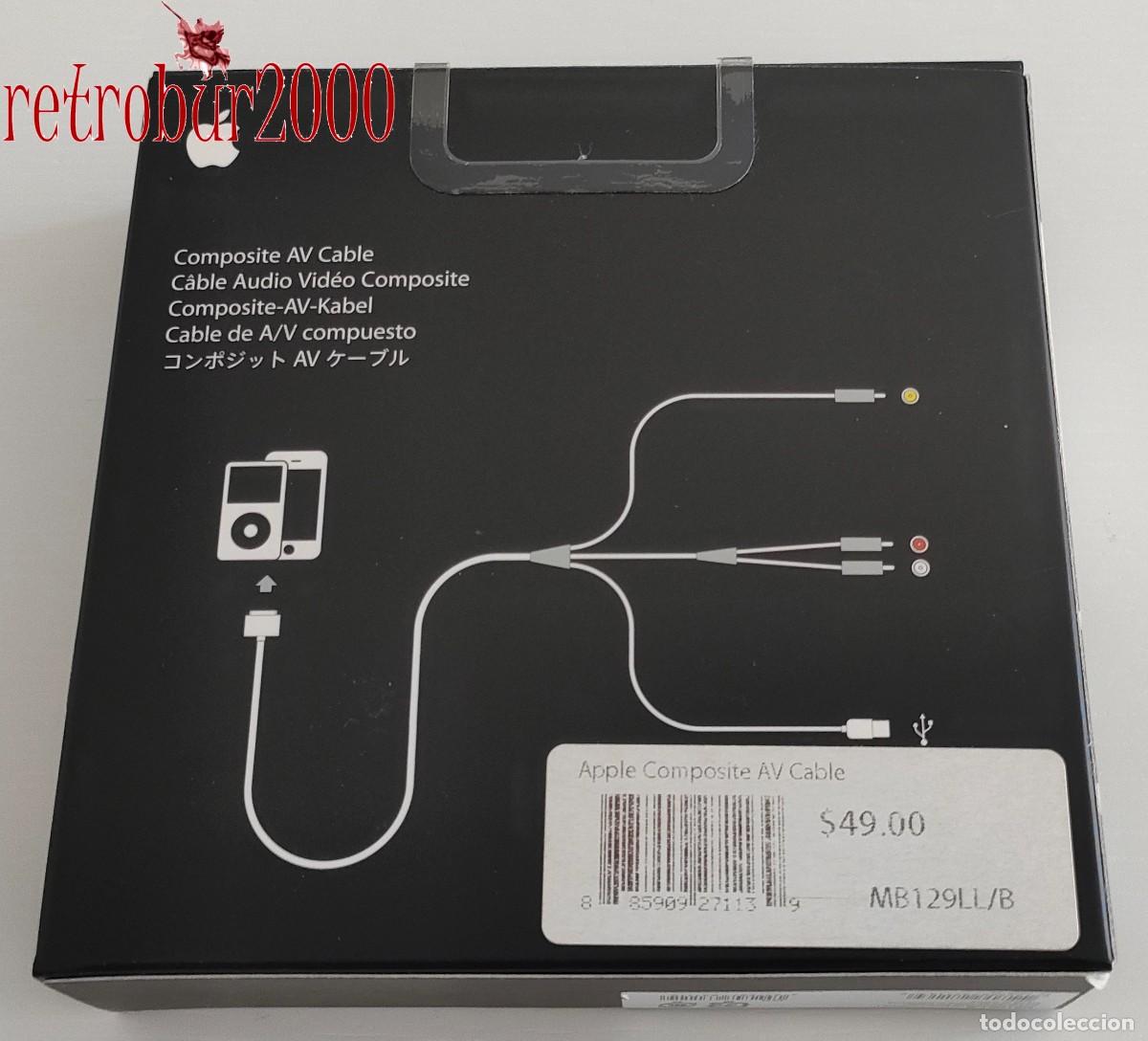 Segunda mano: Apple MB129LL/B Cable AV iPod Audio Video Compuesto con USB - Foto 2