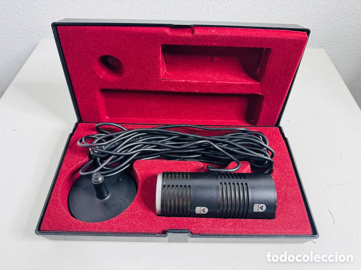 Segunda Mano: Micr&oacute;fono Grundig vintage GCMS 332 con caja original Germany 1970s