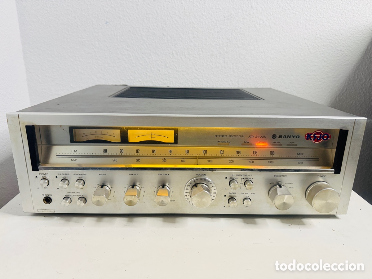 Segunda Mano: Sanyo JCX 2400K Stereo Receiver Hifi Vintage Japan 1978 Para Restaurar
