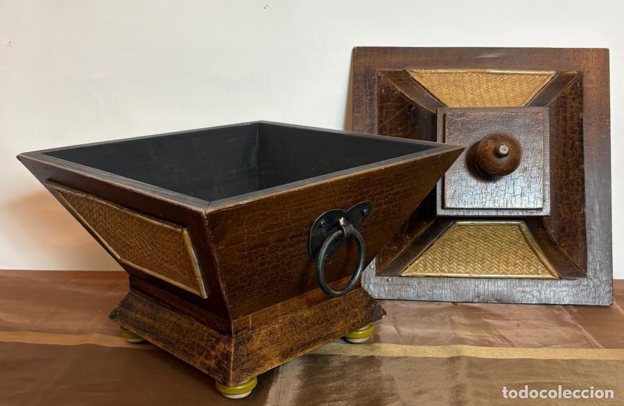 Segunda mano: Caja de Madera con Asas de Hierro - Foto 8