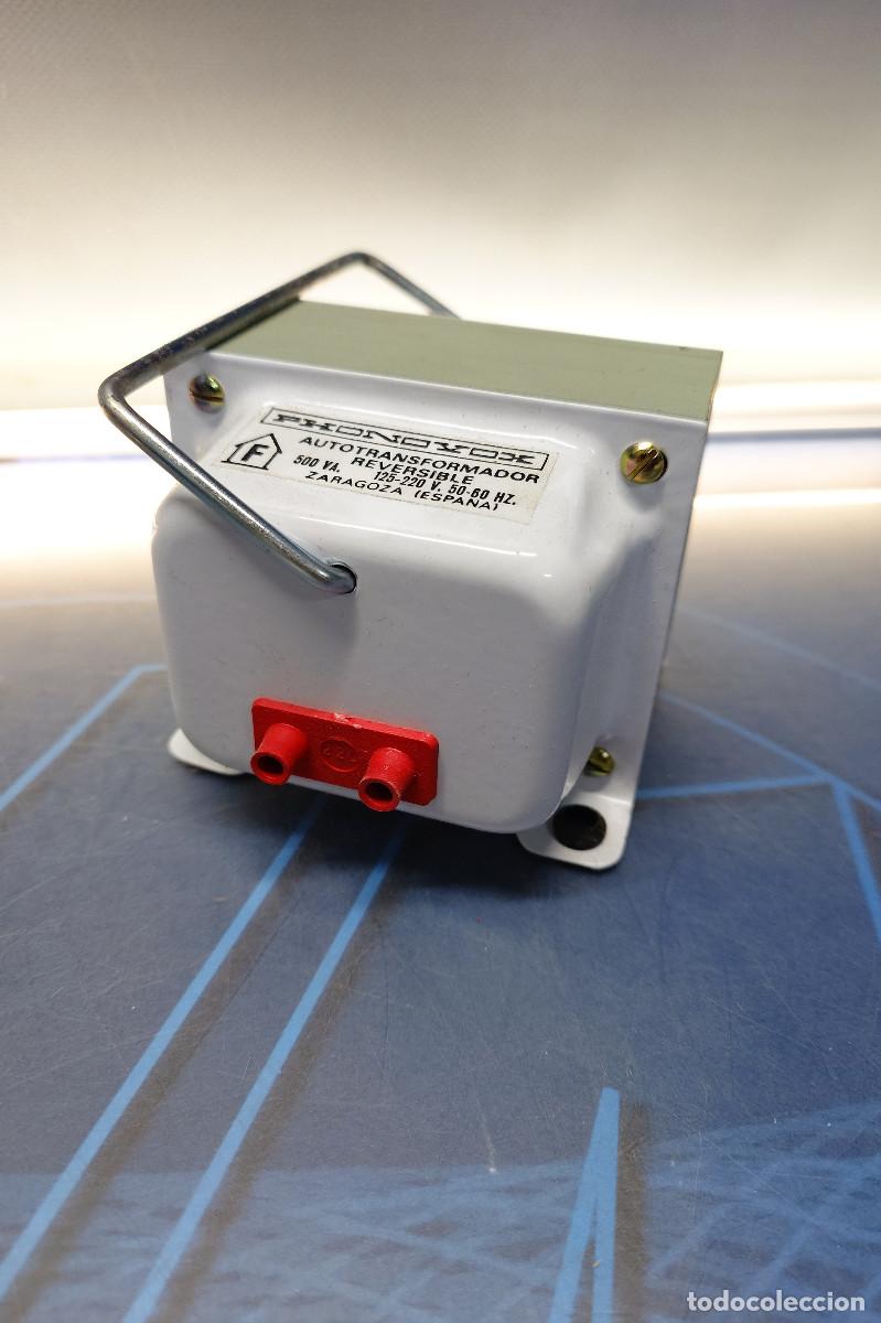 Segunda mano: AUTO TRANSFORMADOR EL&Eacute;CTRICO PHONOVOX REVERSIBLE 500 va - Foto 7