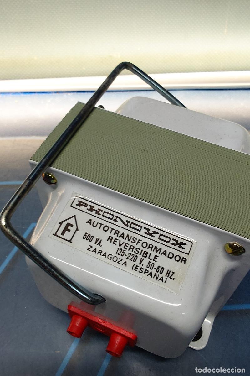Segunda mano: AUTO TRANSFORMADOR EL&Eacute;CTRICO PHONOVOX REVERSIBLE 500 va - Foto 8