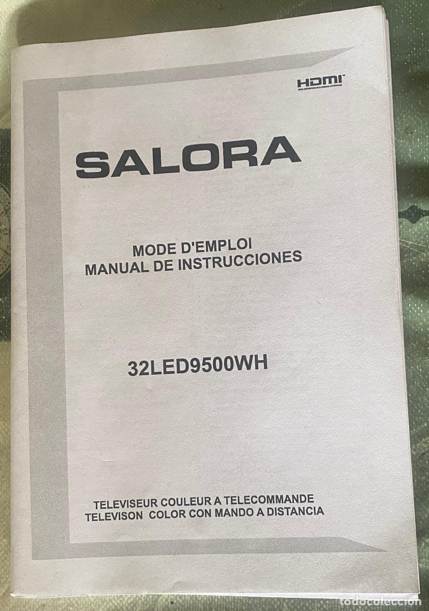 Segunda Mano: Manual de instrucciones de televisi&oacute;n Salora. A&ntilde;os 2000. En espa&ntilde;ol y franc&eacute;s. 86 p&aacute;ginas. Nuevo.