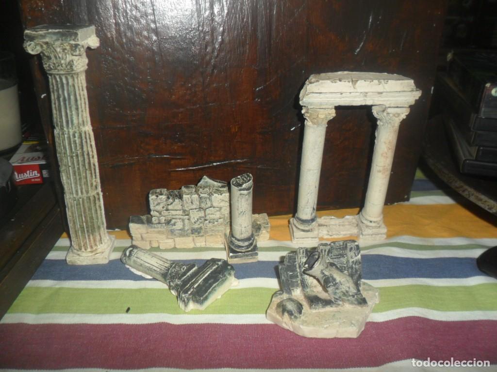Segunda Mano: 123- Lote de Decoraci&oacute;n para Acuario: Ruinas Cl&aacute;sicas