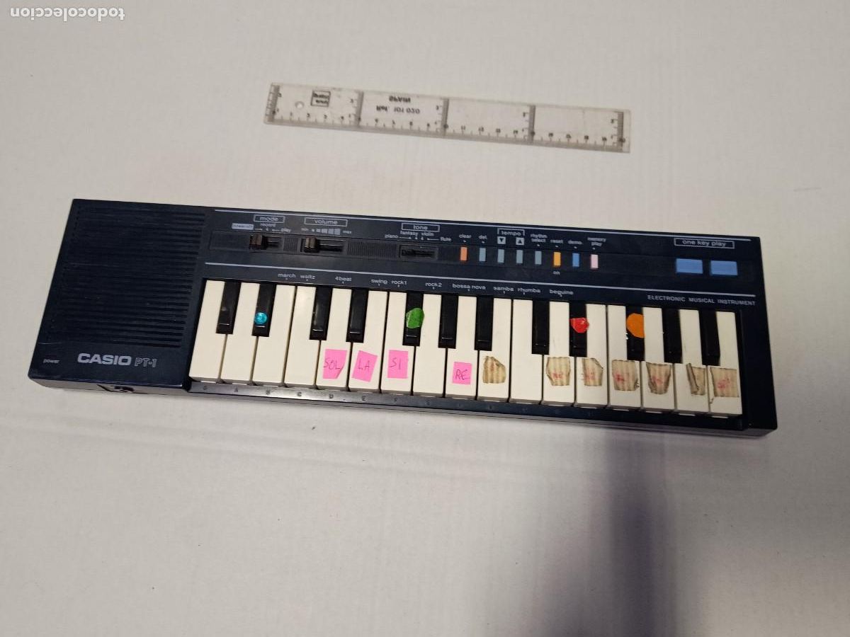 Segunda Mano: ORGANO TECLADO -CASIO PT-1 -PIANO ELECTRONICO