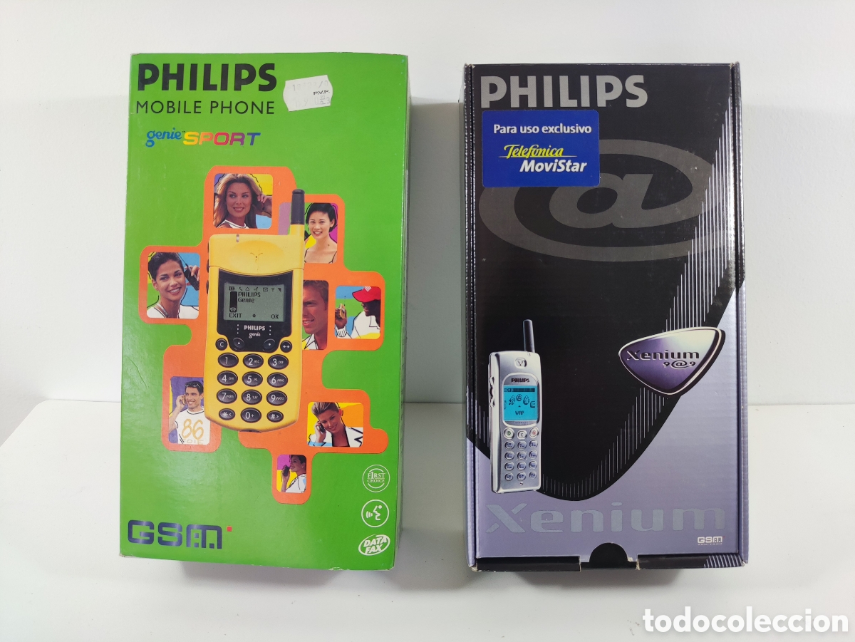 Segunda Mano: Lote Philips Genie Sport y caja vac&iacute;a Xenium 9@9