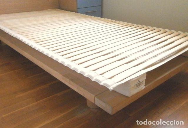 Segunda Mano: CAMA de la prestigiosa marca suiza H&uuml;sler Nest - Somier Futon para colch&oacute;n l&aacute;tex y peso hasta 85 Kg