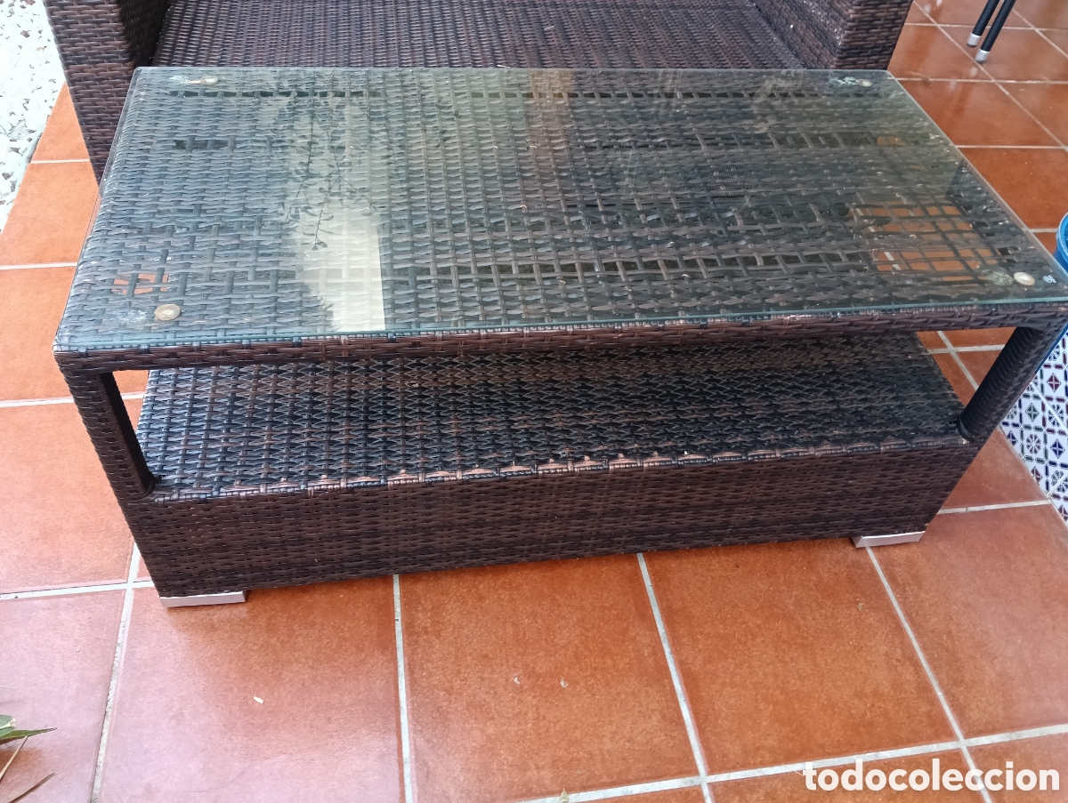 Segunda mano: Sofa y mesa para jard&iacute;n ratan - Foto 2