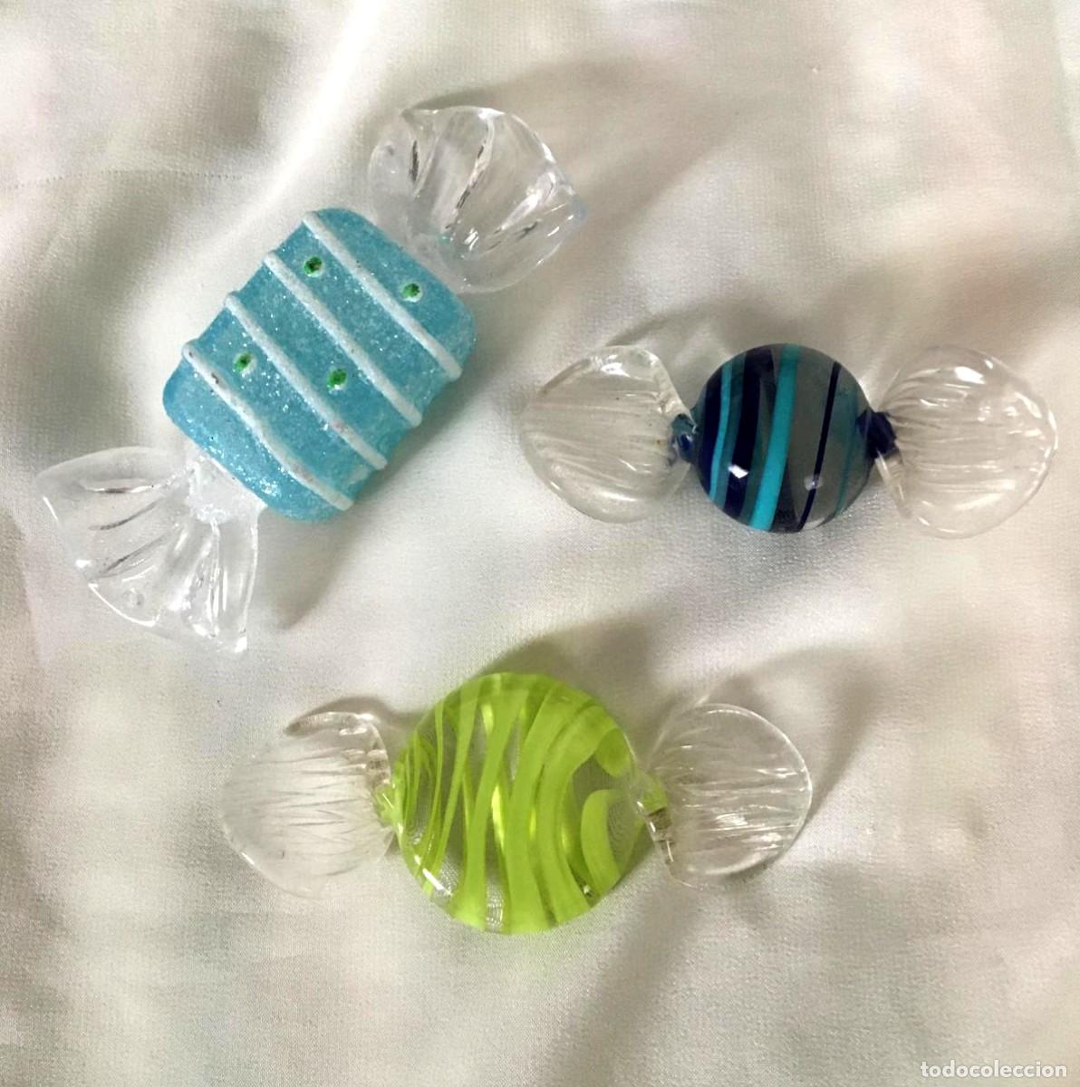 Segunda Mano: Lote de 3 caramelos de decoraci&oacute;n
