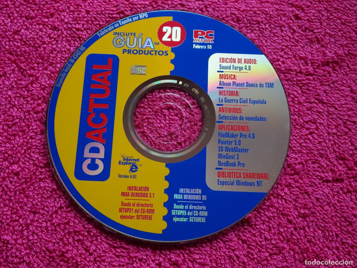 Segunda Mano: CDACTUAL 20 pc actual 1998 febrero