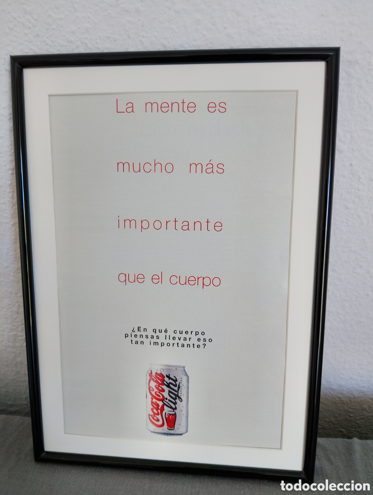 Segunda Mano: Coca cola light cuadro publicidad retro a&ntilde;os 90