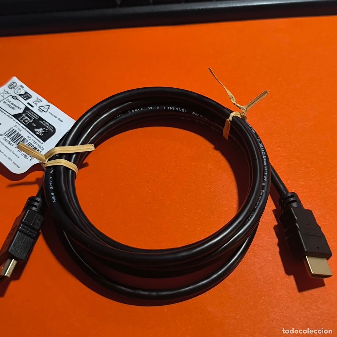 Segunda Mano: 000945INF-cable HDMI high speed con ethernet- 2 metros - wentronic