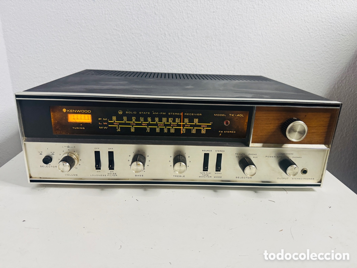 Segunda Mano: Trio Kenwood TK-40L Solid State AM/FM Stereo Receiver (1969) Falla un canal