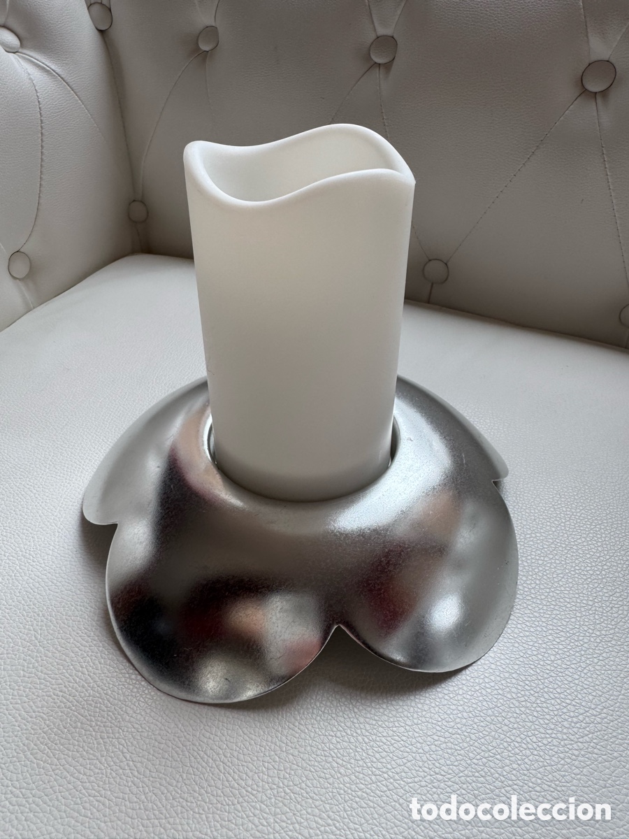 Segunda mano: CANDELABRO PORTAVELAS MET&Aacute;LICO - Foto 4