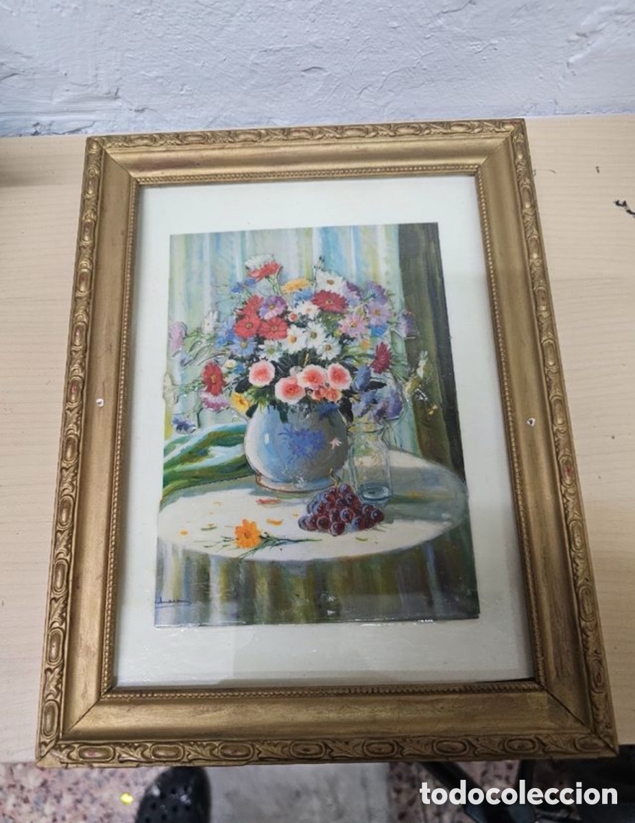 Segunda Mano: Cuadro de flores usado