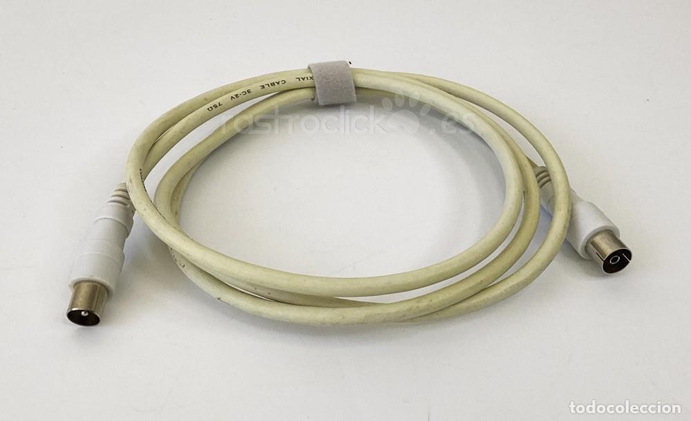 Segunda mano: Cable de antena coaxial 1,5 metros macho/hembra - Foto 1